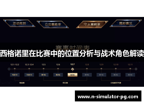 西格诺里在比赛中的位置分析与战术角色解读 西格诺里在比赛中的位置分析与战术角色解读